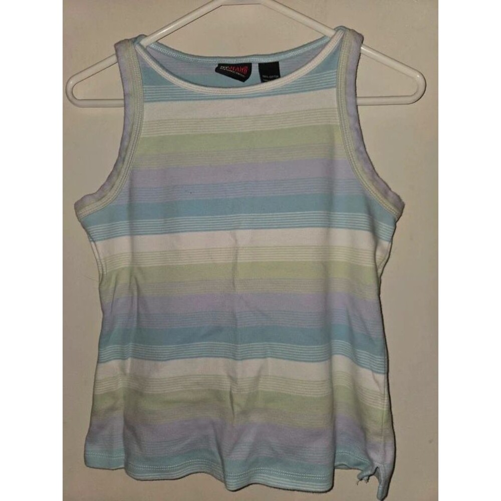 Vintage Y2K NY Jeans Pastel Striped Tank Top Size S